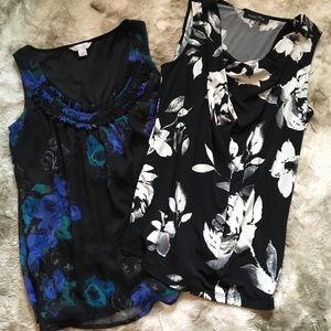 XSmall Workwear Bundle! 2 Floral Blouses for $6